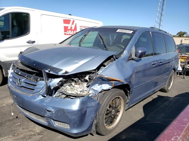 5FNRL38669B011009 - 2009 HONDA ODYSSEY EXL BLUE photo 1