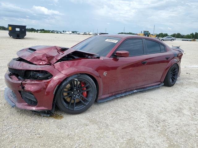 2C3CDXL93MH600408 - 2021 DODGE CHARGER SRT HELLCAT BURGUNDY photo 1