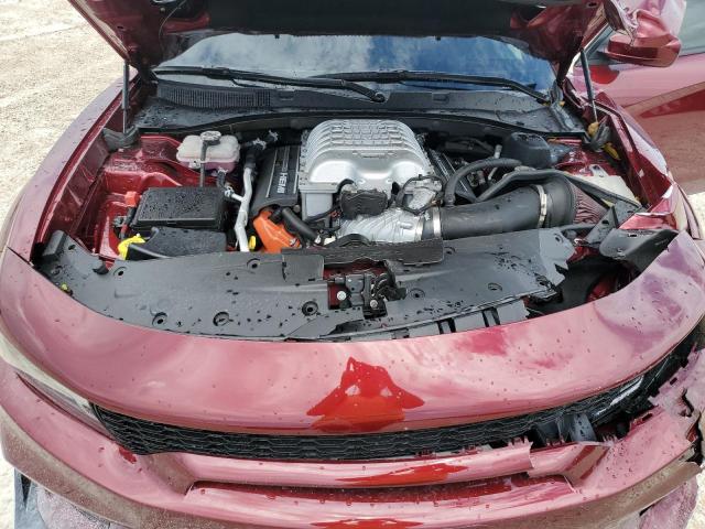 2C3CDXL93MH600408 - 2021 DODGE CHARGER SRT HELLCAT BURGUNDY photo 11