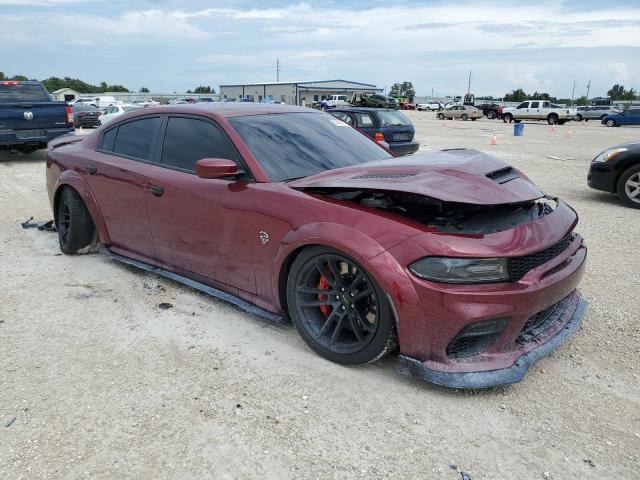 2C3CDXL93MH600408 - 2021 DODGE CHARGER SRT HELLCAT BURGUNDY photo 4