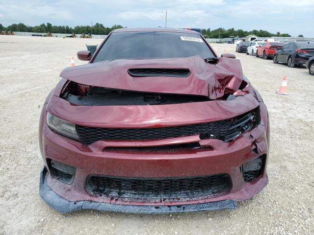 2C3CDXL93MH600408 - 2021 DODGE CHARGER SRT HELLCAT BURGUNDY photo 5