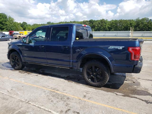 1FTEW1EG9GFA98081 - 2016 FORD F150 SUPERCREW BLUE photo 2