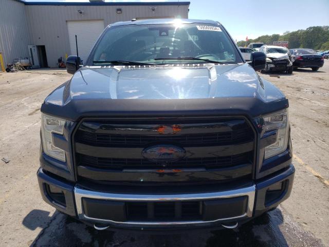 1FTEW1EG9GFA98081 - 2016 FORD F150 SUPERCREW BLUE photo 5