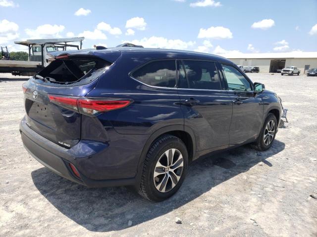 5TDGZRBH2MS090623 - 2021 TOYOTA HIGHLANDER XLE Կապույտ լուսանկար 3