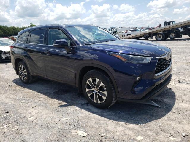 5TDGZRBH2MS090623 - 2021 TOYOTA HIGHLANDER XLE Կապույտ լուսանկար 4