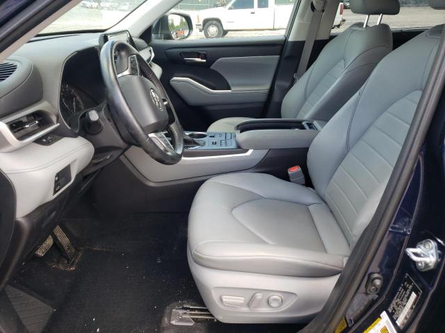 5TDGZRBH2MS090623 - 2021 TOYOTA HIGHLANDER XLE Կապույտ լուսանկար 7