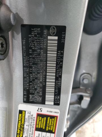 4T1T11BK5NU061029 - 2022 TOYOTA CAMRY SE 银色 照片 12