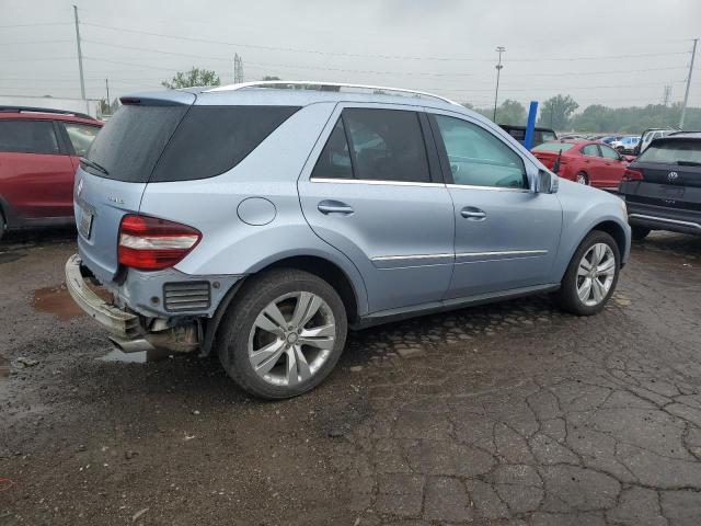 4JGBB8GBXBA683651 - 2011 MERCEDES-BENZ ML 350 4MATIC BLUE photo 3