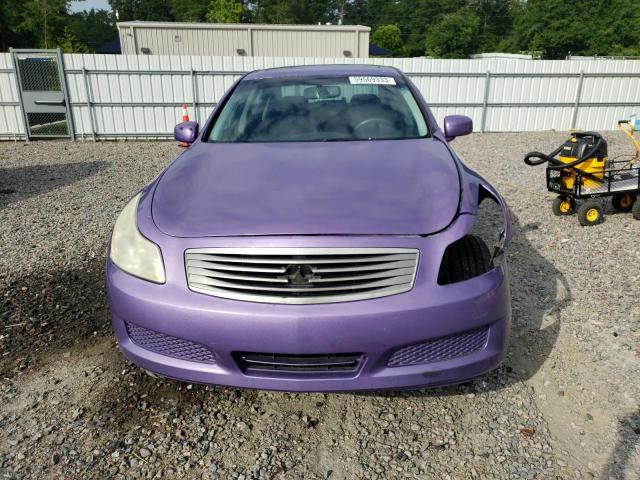 JNKBV61F27M806875 - 2007 INFINITI G35 PURPLE photo 5