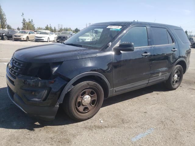 1FM5K8ATXHGA63242 - 2017 FORD EXPLORER POLICE INTERCEPTOR BLACK photo 1