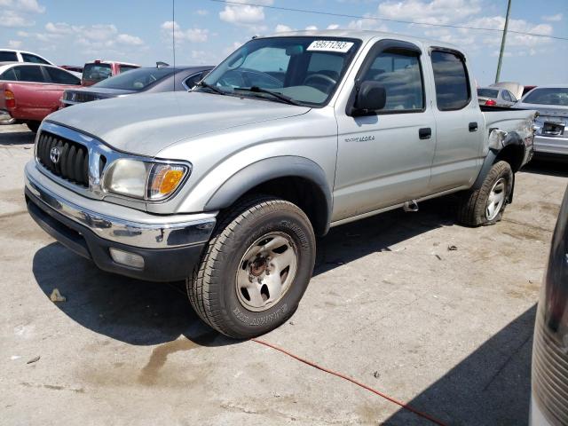 5TEGM92N22Z115914 - 2002 TOYOTA TACOMA DOUBLE CAB PRERUNNER SILVER photo 1