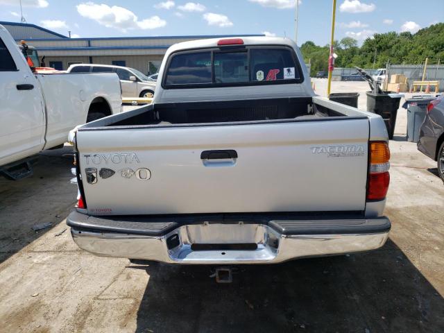 5TEGM92N22Z115914 - 2002 TOYOTA TACOMA DOUBLE CAB PRERUNNER SILVER photo 6