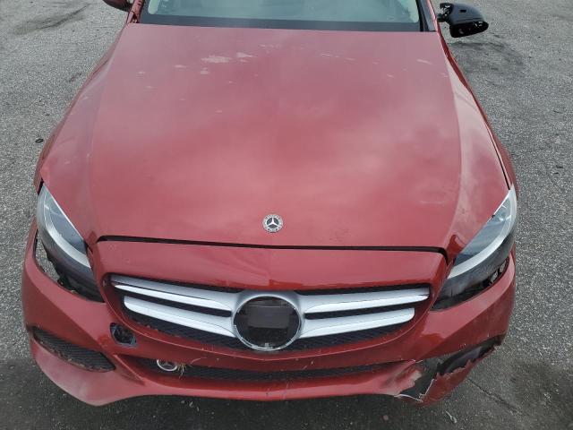 WDDWF4KB5JR420726 - 2018 MERCEDES-BENZ C 300 4MATIC RED photo 11