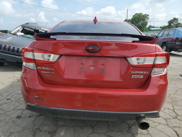 4S3GKAK64J3611665 - 2018 SUBARU IMPREZA SPORT RED photo 6