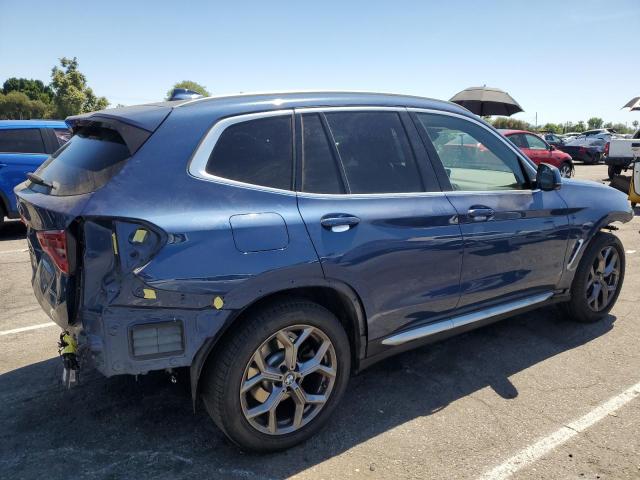 5UXTY3C01M9F31228 - 2021 BMW X3 SDRIVE30I BLUE photo 3