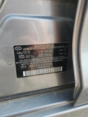 5NPE24AF8JH709354 - 2018 HYUNDAI SONATA SE Сұр фото 12