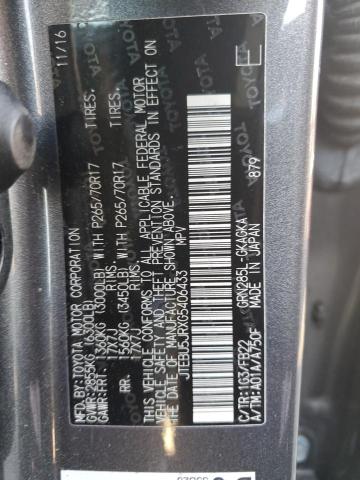 JTEBU5JRXG5406433 - 2016 TOYOTA 4RUNNER SR5/SR5 PREMIUM 黑色 照片 10