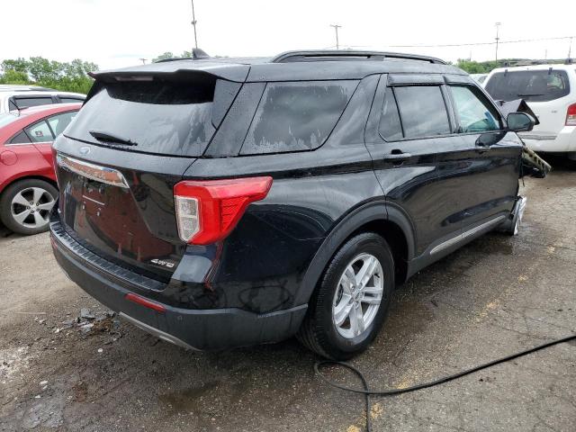 1FMSK8DH8PGA78444 - 2023 FORD EXPLORER XLT BLACK photo 3