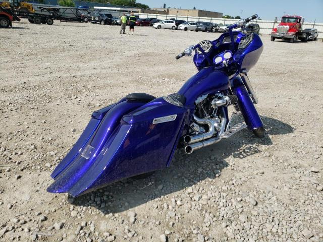 1HD1KTM15FB634452 - 2015 HARLEY-DAVIDSON FLTRXS ROAD GLIDE SPECIAL BLUE photo 4