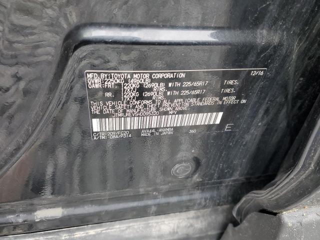 JTMRJREV5HD095320 - 2017 TOYOTA RAV4 HV LE Schwarz Foto 13