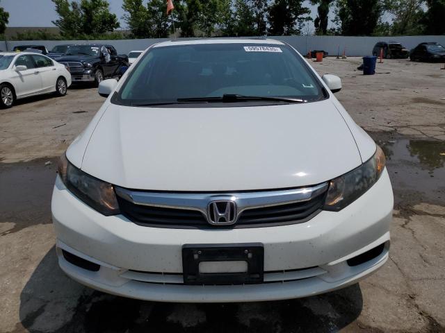 19XFB2F85CE066763 - 2012 HONDA CIVIC EX WHITE photo 5