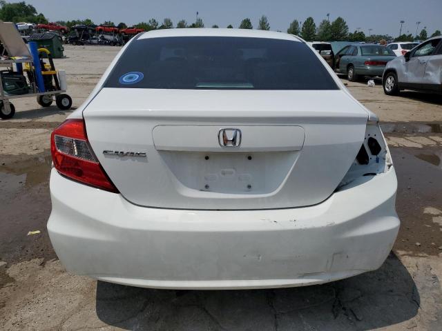 19XFB2F85CE066763 - 2012 HONDA CIVIC EX WHITE photo 6