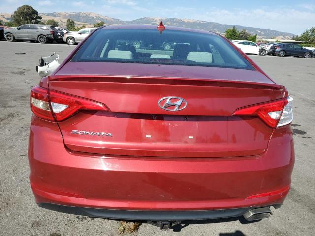 5NPE24AF1FH250014 - 2015 HYUNDAI SONATA SE RED photo 6