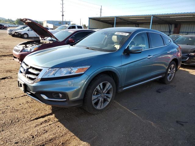 5J6TF2H5XEL000496 - 2014 HONDA CROSSTOUR EXL ტურკოუსი ფოტო 1