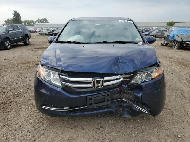 5FNRL5H65FB110332 - 2015 HONDA ODYSSEY EXL BLUE photo 5