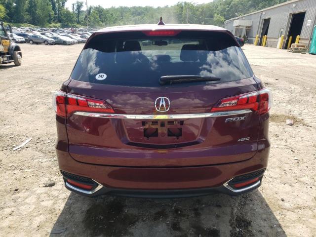 5J8TB4H57HL019199 - 2017 ACURA RDX TECHNOLOGY BURGUNDY photo 6