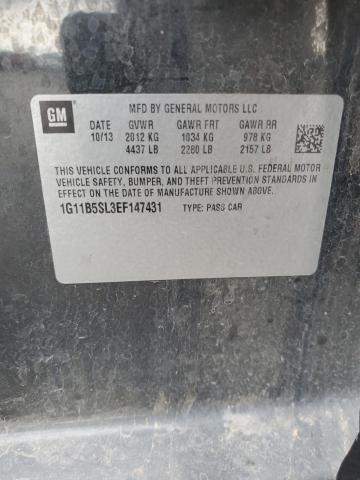 1G11B5SL3EF147431 - 2014 CHEVROLET MALIBU LS GRAY photo 13