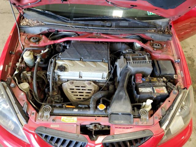 JA3AD69FX4U045012 - 2004 MITSUBISHI LANCER RALLIART RED photo 11