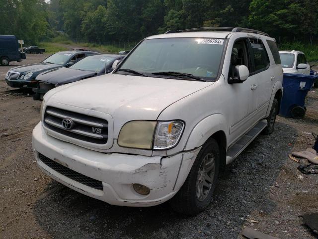 5TDBT48A23S159558 - 2003 TOYOTA SEQUOIA LIMITED WHITE photo 1