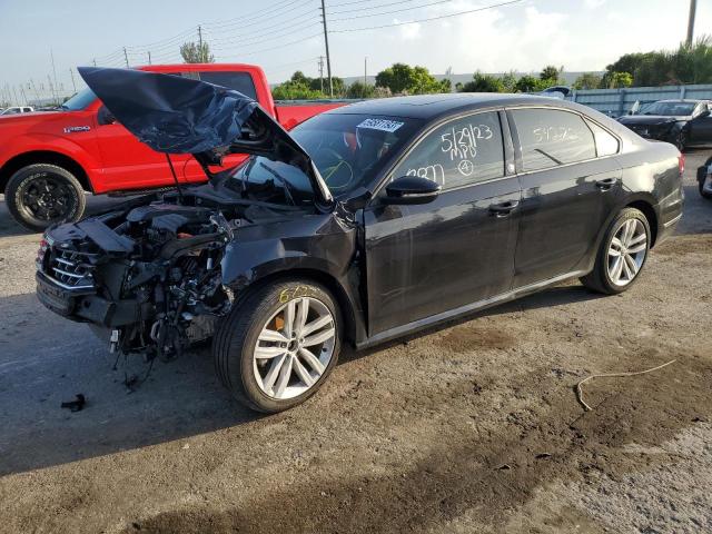 1VWLA7A30KC003877 - 2019 VOLKSWAGEN PASSAT WOLFSBURG BLACK photo 1