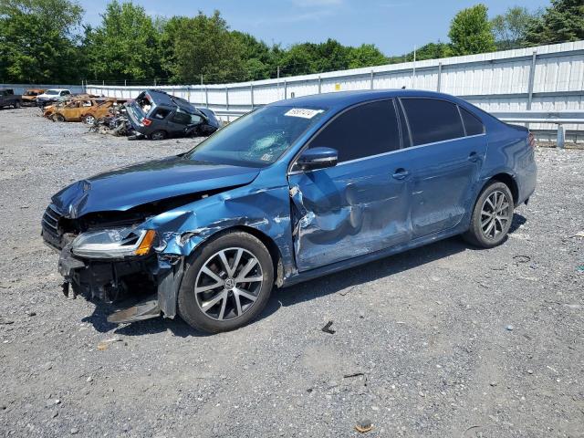 3VWB67AJ2HM367799 - 2017 VOLKSWAGEN JETTA SE BLUE photo 1