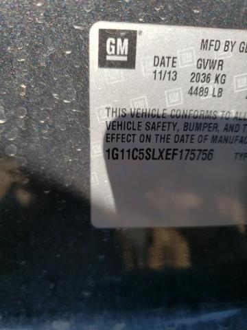 1G11C5SLXEF175756 - 2014 CHEVROLET MALIBU 1LT 灰色 照片 12