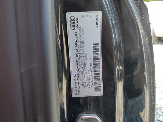 WAUVVAFR8BA084274 - 2011 AUDI S5 PRESTIGE Սև լուսանկար 12