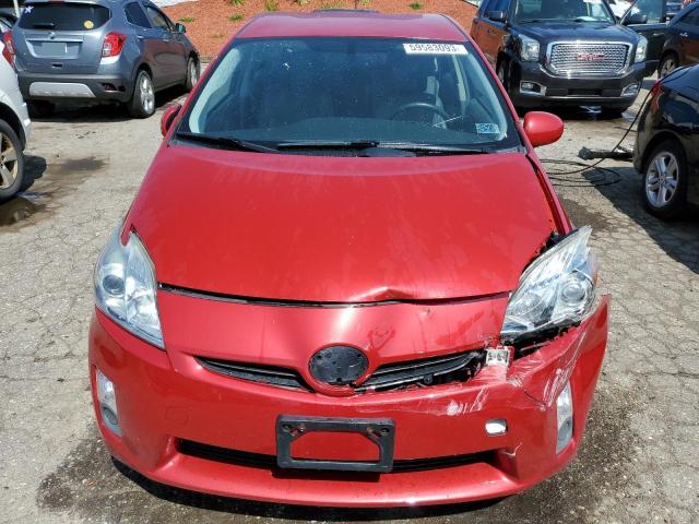 JTDKN3DU7A0171919 - 2010 TOYOTA PRIUS RED photo 5