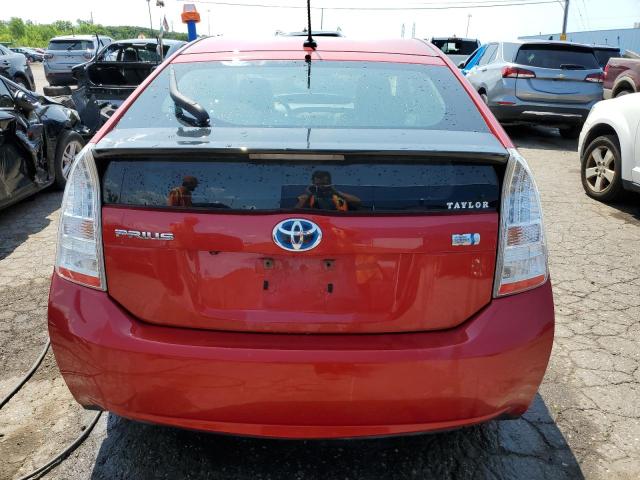 JTDKN3DU7A0171919 - 2010 TOYOTA PRIUS RED photo 6