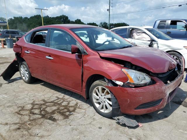 3N1AB7AP3FL671180 - 2015 NISSAN SENTRA S BURGUNDY photo 4