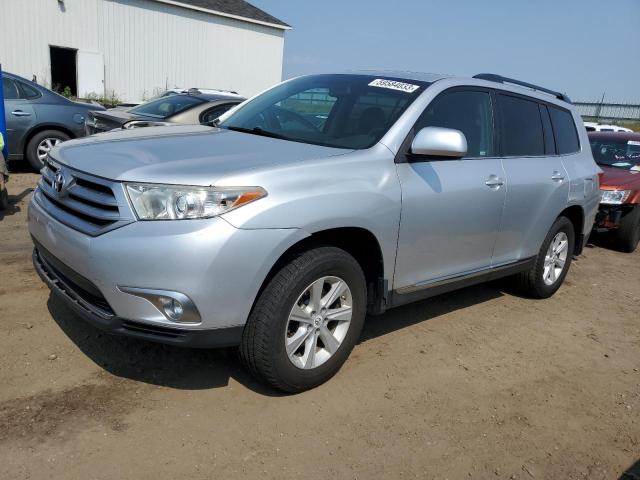 5TDBK3EH9CS155554 - 2012 TOYOTA HIGHLANDER BASE SILVER photo 1