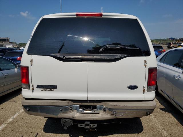 1FMSU43F02EA22845 - 2002 FORD EXCURSION LIMITED WHITE photo 6