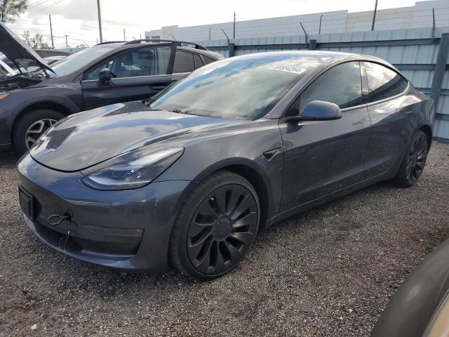 5YJ3E1EC1MF991899 - 2021 TESLA MODEL 3 GRAY photo 1