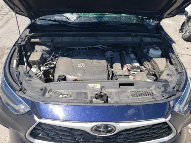 5TDGZRBH1MS556218 - 2021 TOYOTA HIGHLANDER XLE Կապույտ լուսանկար 11