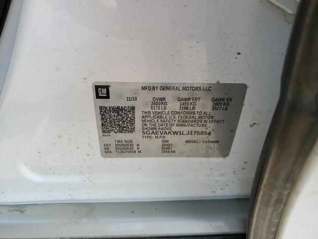 5GAEVAKW1LJ175954 - 2020 BUICK ENCLAVE ESSENCE 白色 照片 14