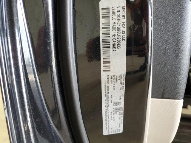 2C4RC1BG6LR280435 - 2020 CHRYSLER PACIFICA TOURING L შავი ფოტო 13