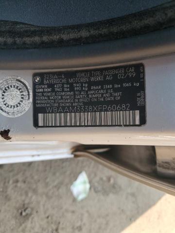 WBAAM3338XFP60682 - 1999 BMW 323 I AUTOMATIC SILVER photo 12