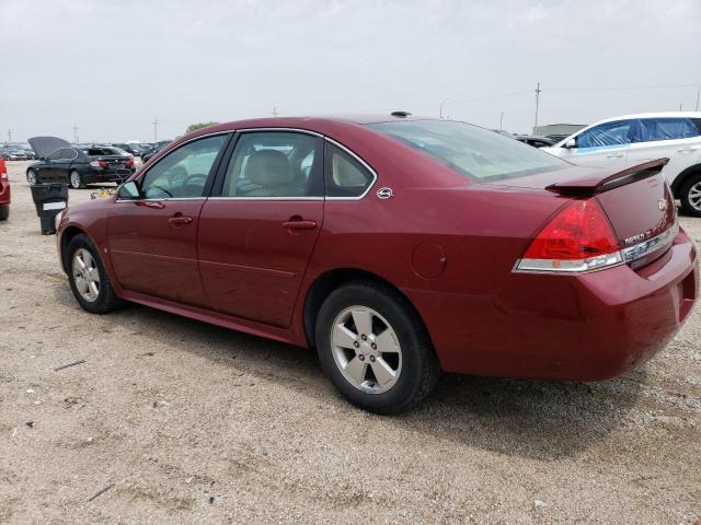 2G1WT57K591290574 - 2009 CHEVROLET IMPALA 1LT MAROON photo 2