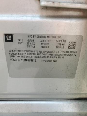 1G6DL5EY3B0170718 - 2011 CADILLAC CTS PERFORMANCE COLLECTION ვერცხლისფერი ფოტო 12