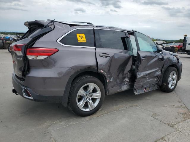 5TDDGRFH7KS059206 - 2019 TOYOTA HIGHLANDER HYBRID LIMITED GRAY photo 3